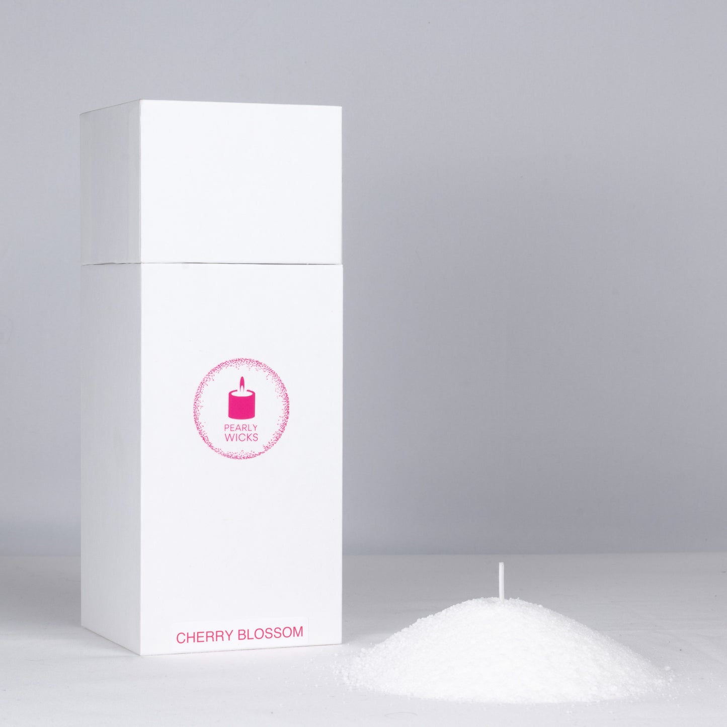 White Pearls, Cherry Blossom Scented with 30 Wicks